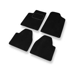 Velurové koberečky pro Peugeot 607 (1999-2010) - autokoberece - rohožky - DGS Autodywan - černá