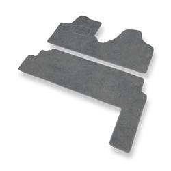 Velurové koberečky pro Peugeot Expert II (2007-2016) - autokoberece - rohožky - DGS Autodywan - šedá