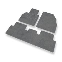 Velurové koberečky pro Renault Scenic II (2003-2009) - autokoberece - rohožky - DGS Autodywan - šedá