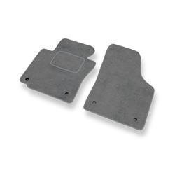 Velurové koberečky pro SEAT Leon II (2005-2012) - autokoberece - rohožky - DGS Autodywan - šedá