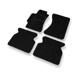 Velurové koberečky pro Saab 9-2X I (2004-2006) - autokoberece - rohožky - DGS Autodywan - černá