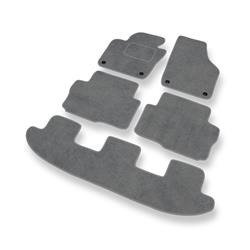 Velurové koberečky pro Seat Alhambra II (2010-2020) - autokoberece - rohožky - DGS Autodywan - šedá