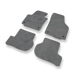 Velurové koberečky pro Seat Altea I (2004-2015) - autokoberece - rohožky - DGS Autodywan - šedá