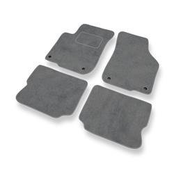 Velurové koberečky pro Seat Leon I (1998-2006) - autokoberece - rohožky - DGS Autodywan - šedá
