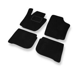Velurové koberečky pro Seat Toledo IV (2012-2018) - autokoberece - rohožky - DGS Autodywan - černá