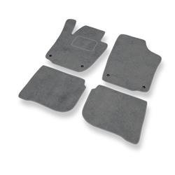 Velurové koberečky pro Seat Toledo IV (2012-2018) - autokoberece - rohožky - DGS Autodywan - šedá