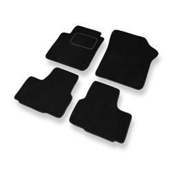 Velurové koberečky pro Skoda Citigo I (2011-2020) - autokoberece - rohožky - DGS Autodywan - černá