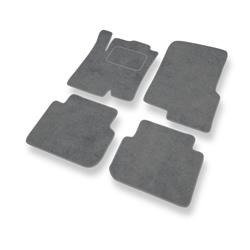 Velurové koberečky pro Smart ForFour I (2004-2006) - autokoberece - rohožky - DGS Autodywan - šedá