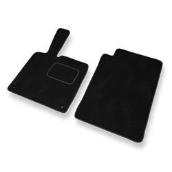 Velurové koberečky pro Smart ForTwo II (2007-2013) - autokoberece - rohožky - DGS Autodywan - černá