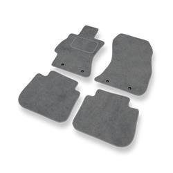 Velurové koberečky pro Subaru Legacy V (2009-2015) - autokoberece - rohožky - DGS Autodywan - šedá