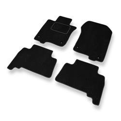 Velurové koberečky pro Toyota Land Cruiser VI (2009-2017) - autokoberece - rohožky - DGS Autodywan - černá