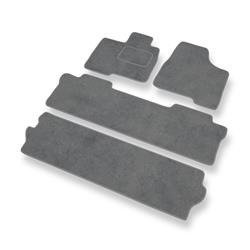 Velurové koberečky pro Toyota Sienna II (2004-2010) - autokoberece - rohožky - DGS Autodywan - šedá