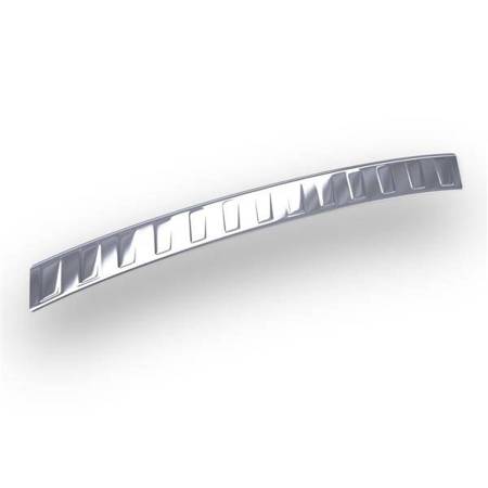 Ocelový kryt zadního nárazníku pro BMW Řada 6 F13 M-Pakiet Kupé (5 dveře) - (2011-2018) - Croni - Trapéz - stříbrný (lesk)