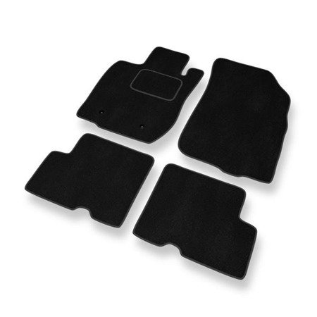 Velurové koberečky pro Dacia Duster I (2010-2017) - autokoberece - rohožky - DGS Autodywan - černá