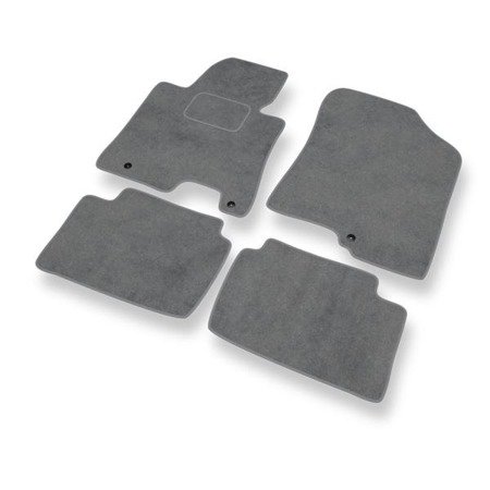 Velurové koberečky pro Kia Ceed II (2012-2018) - autokoberece - rohožky - DGS Autodywan - šedá