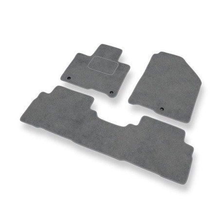 Velurové koberečky pro Kia Sorento III (2014-2020) - autokoberece - rohožky - DGS Autodywan - šedá