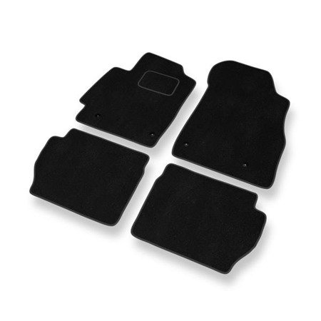 Velurové koberečky pro Mazda 2 III (2007-2014) - autokoberece - rohožky - DGS Autodywan - černá