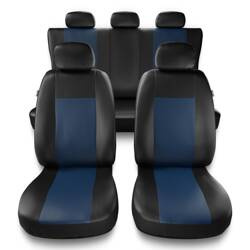 Univerzální autopotahy pro Citroen C3 Aircross I, II (2017-....) - potahy na autosedadla - návleky na autosedačky - Auto-Dekor - Comfort - modrá