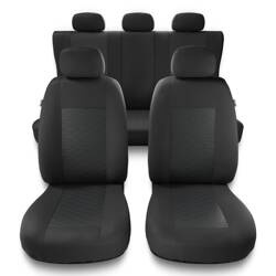 Univerzální autopotahy pro Citroen C4 Cactus (2014-2021) - potahy na autosedadla - návleky na autosedačky - Auto-Dekor - Modern - MP-2 (šedá)