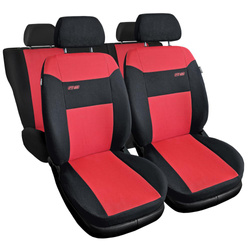 Univerzální autopotahy pro Alfa Romeo MiTo (2008-2018) - potahy na autosedadla - návleky na autosedačky - Auto-Dekor - RS - červená