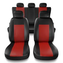 Univerzální autopotahy pro Citroen C3 Aircross I, II (2017-....) - potahy na autosedadla - návleky na autosedačky - Auto-Dekor - Comfort - červená
